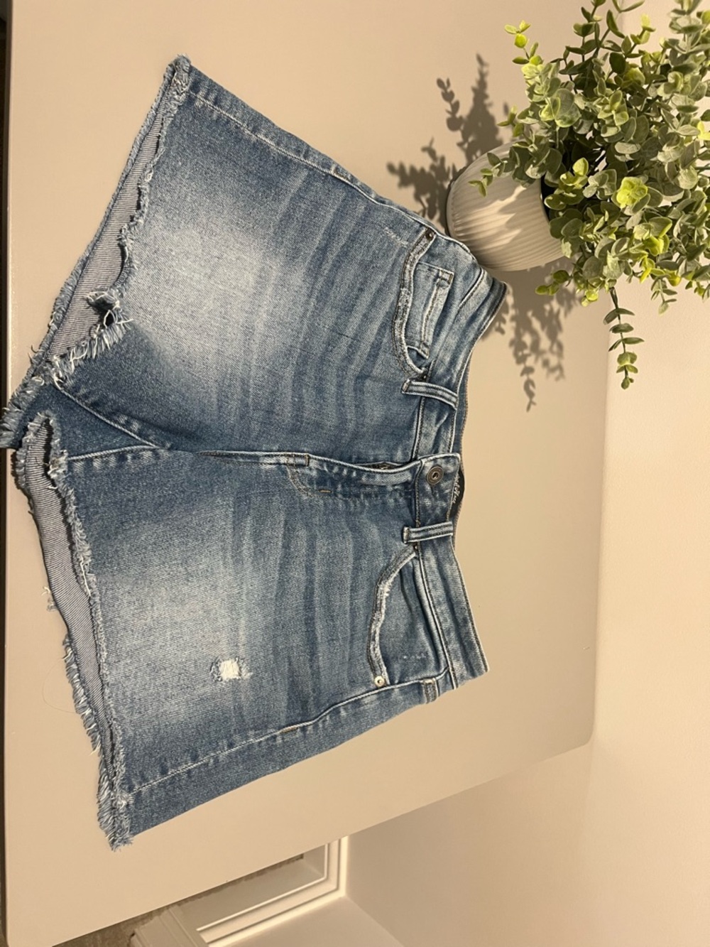 Classic Blue Denim Jean Shorts - Casual High-Waist Women’s Shorts